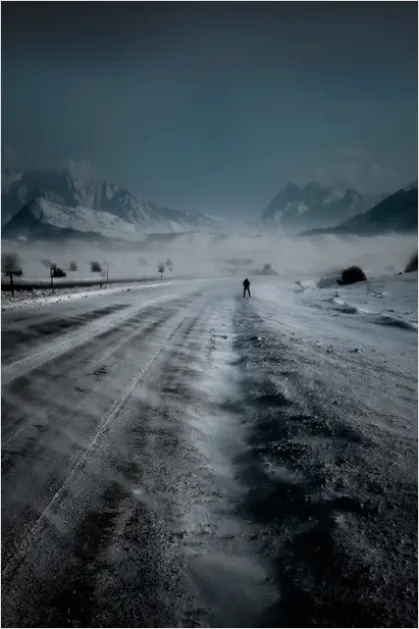 Detail Snowstorm Landscape Dramatic Number 4