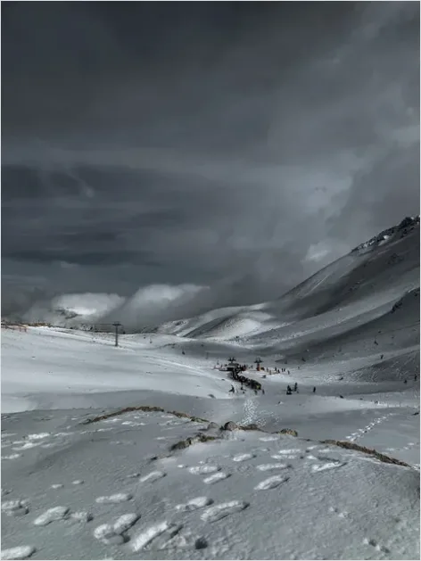 Detail Snowstorm Landscape Dramatic Number 7