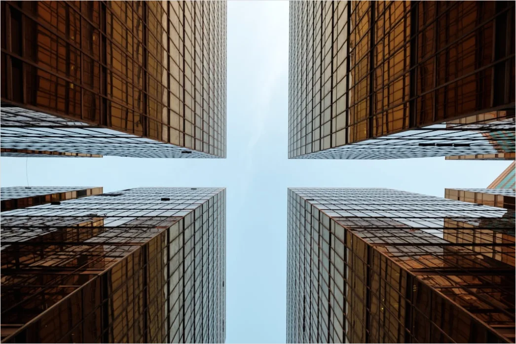Detail Symmetrical Building Facade Centered Photo Number 3