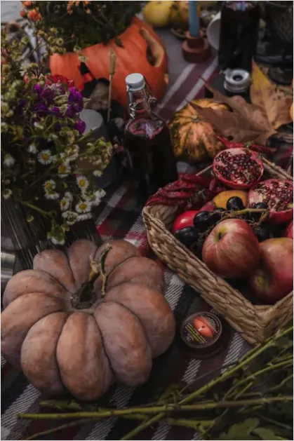 Detail Thanksgiving Harvest Table Autumn Photo Number 8