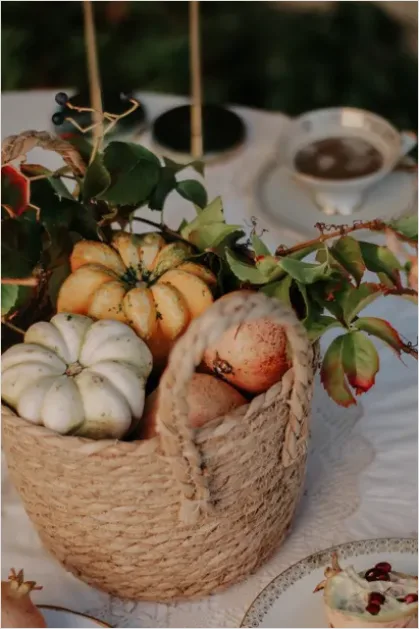 Detail Thanksgiving Harvest Table Autumn Photo Number 10