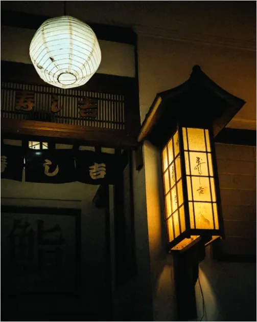 Detail Vintage Japanese Paper Lamp Shades Number 4