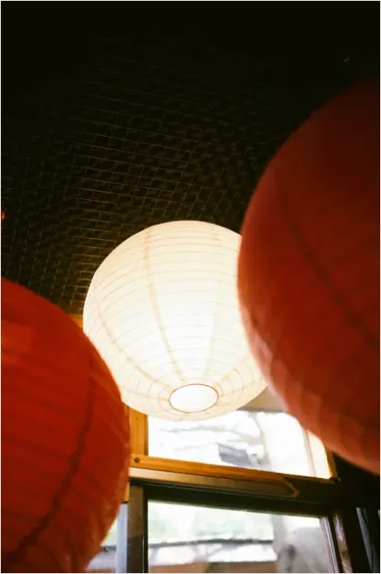Detail Vintage Japanese Paper Lamp Shades Number 8