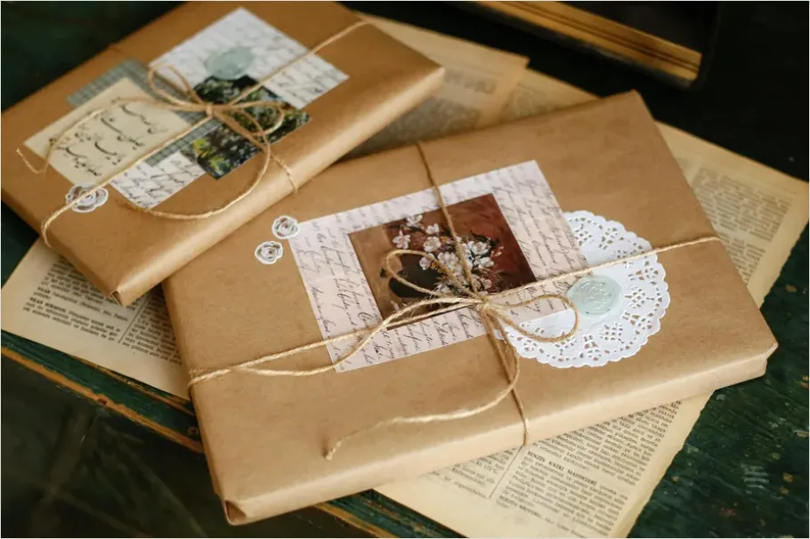Detail Vintage Paper Decoration Number 7