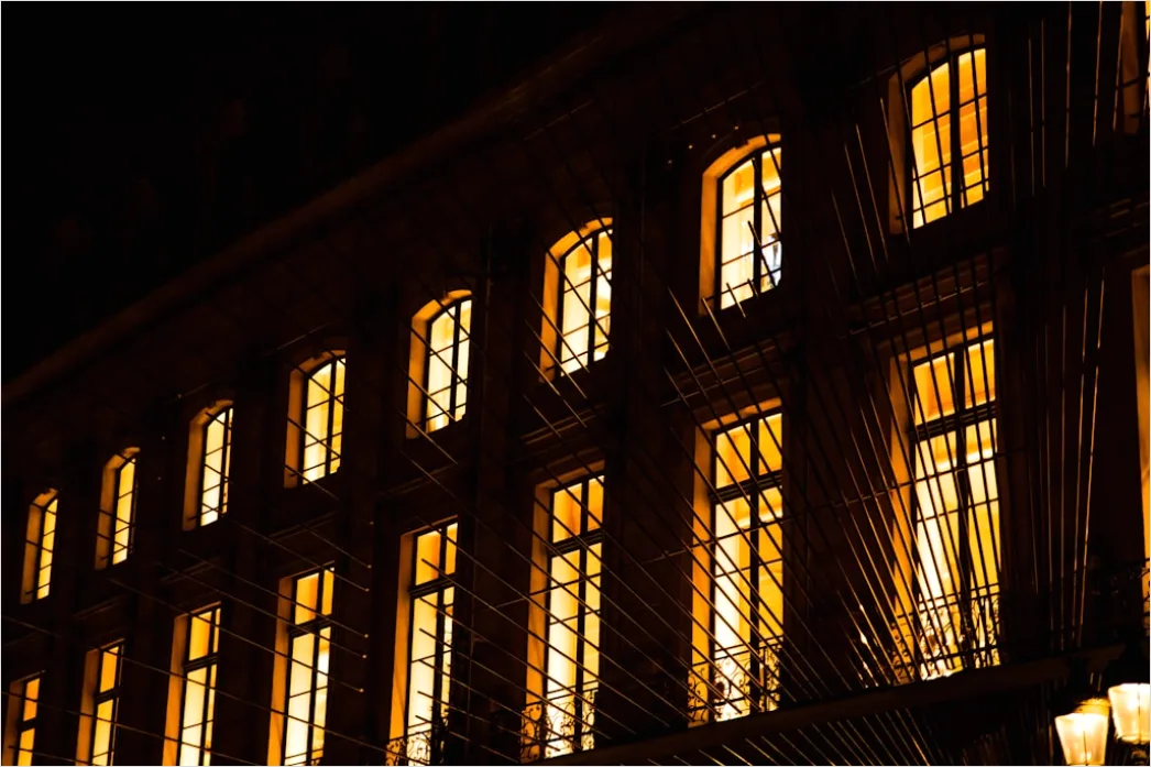 Detail Fassadenbeleuchtung Abendstimmung Foto Number 19