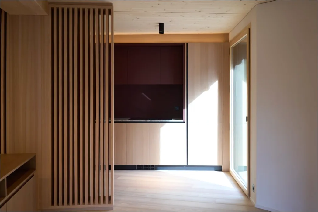 Detail Japandi Interieur Wohnzimmer Holz Beige Foto Number 2