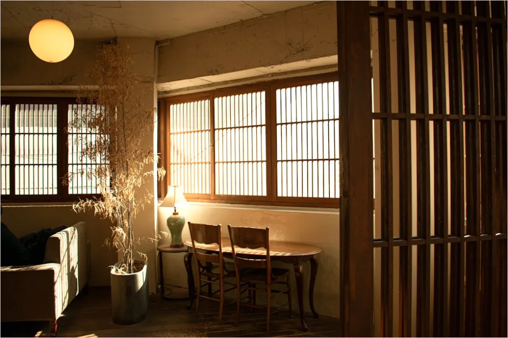 Detail Japandi Interieur Wohnzimmer Holz Beige Foto Number 5