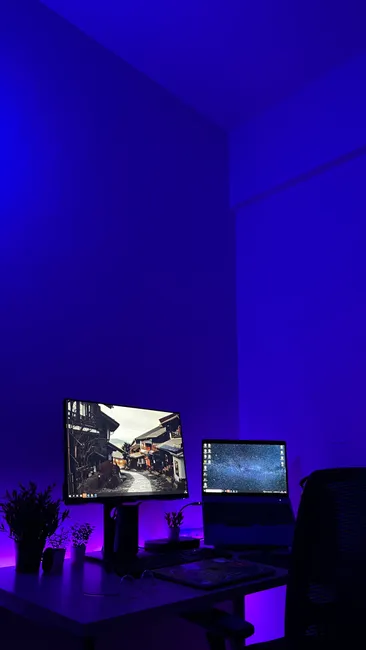 Detail Jugendzimmer Gaming Setup Led Licht Foto Number 8