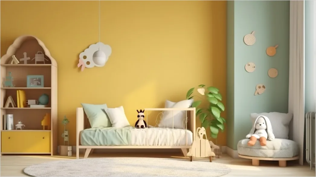 Kinderzimmer Farbkonzept Salbeigruen Foto 9adb