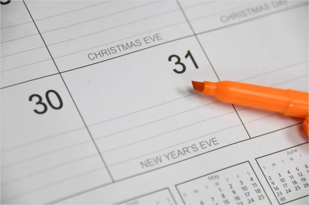 Lernplan Kalender Pruefungstermine Markiert Nahaufnahme Foto 67ec
