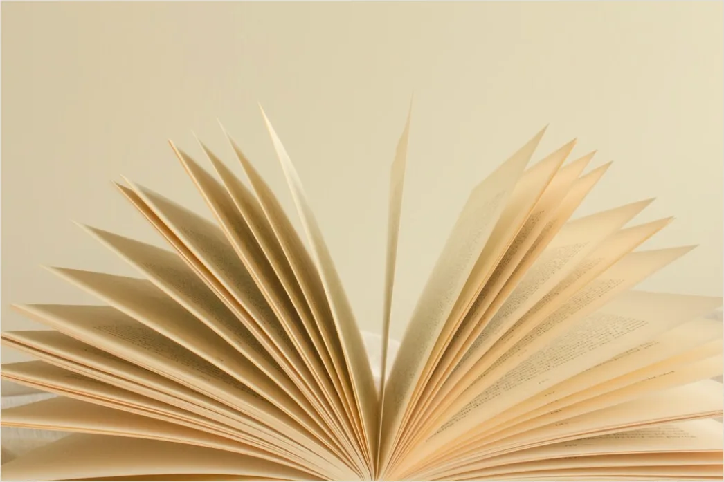 Offenes Buch Seiten Umblaettern Nahaufnahme Foto 8feb