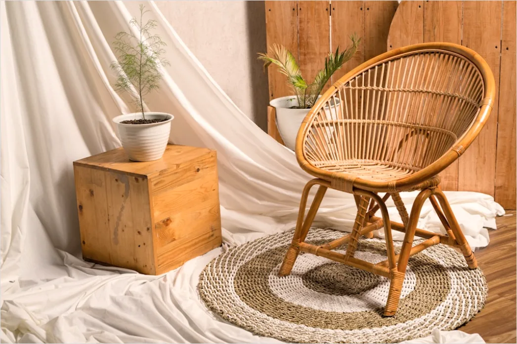 Rattan Moebel Boho Stil Foto C5fc