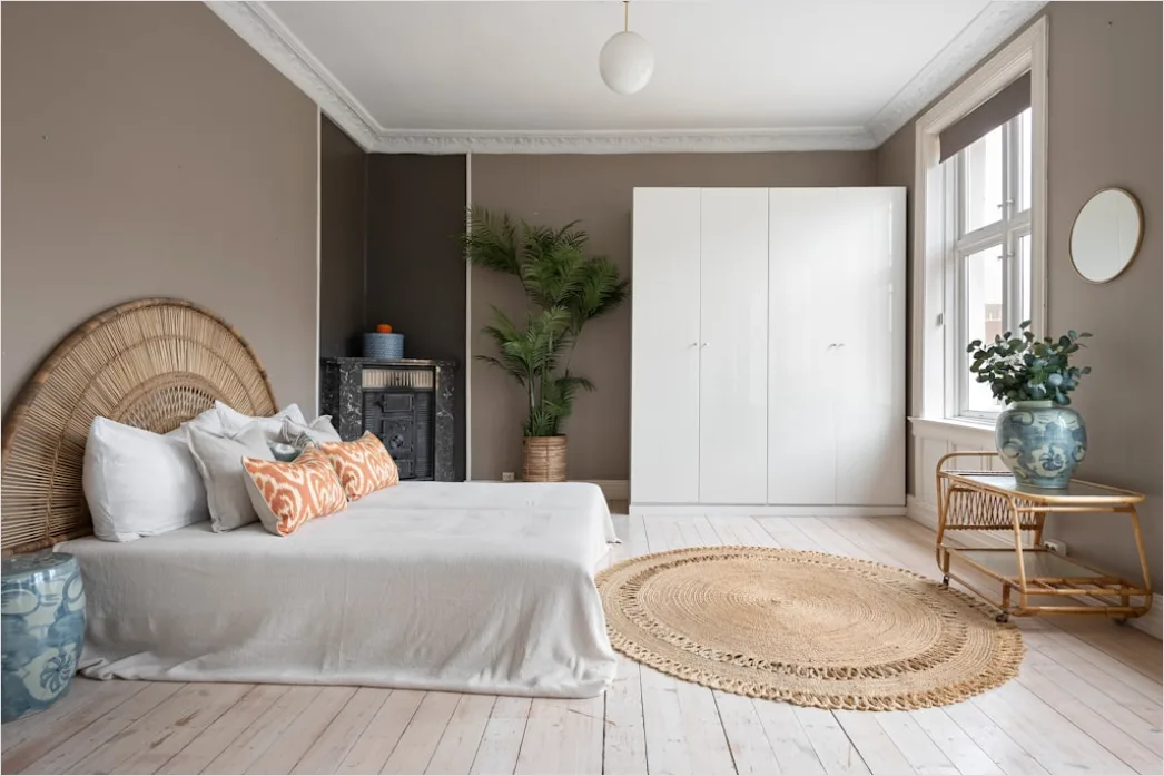 Schlafzimmer Boho Stil Makramee Und Rattan Foto Db30