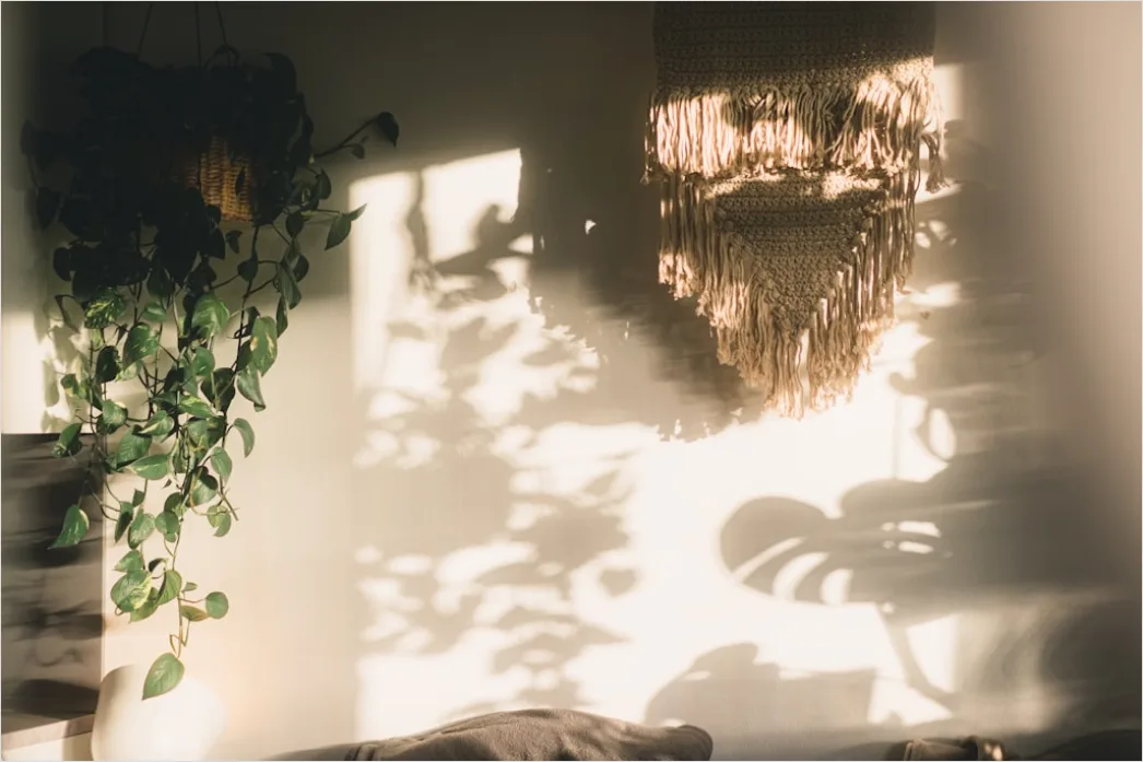 Detail Schlafzimmer Boho Stil Makramee Und Rattan Foto Number 7