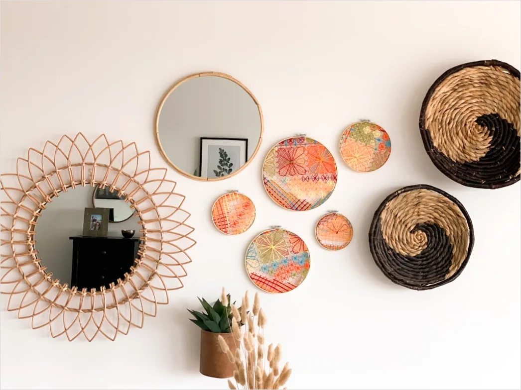 Detail Schlafzimmer Boho Stil Makramee Und Rattan Foto Number 8