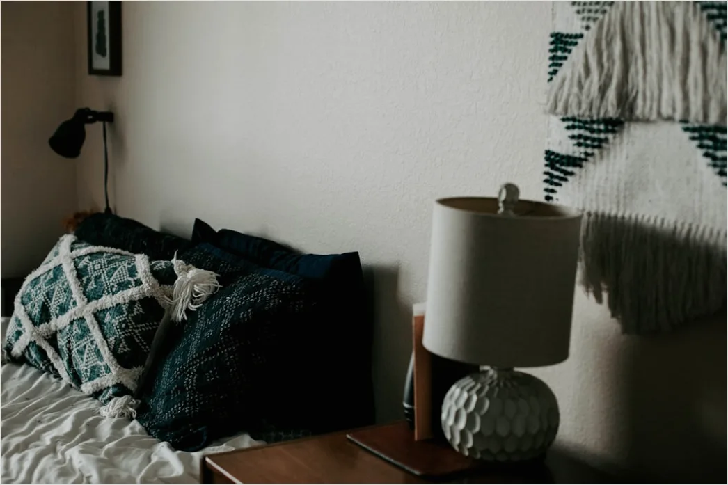 Detail Schlafzimmer Boho Stil Makramee Und Rattan Foto Number 12