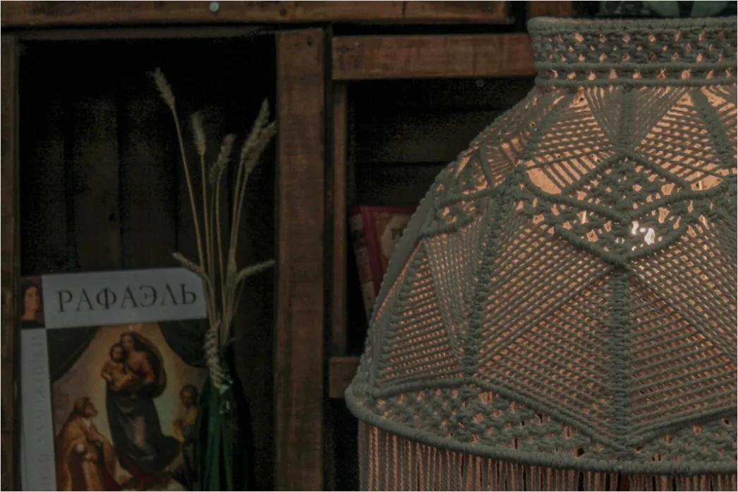 Detail Schlafzimmer Boho Stil Makramee Und Rattan Foto Number 4