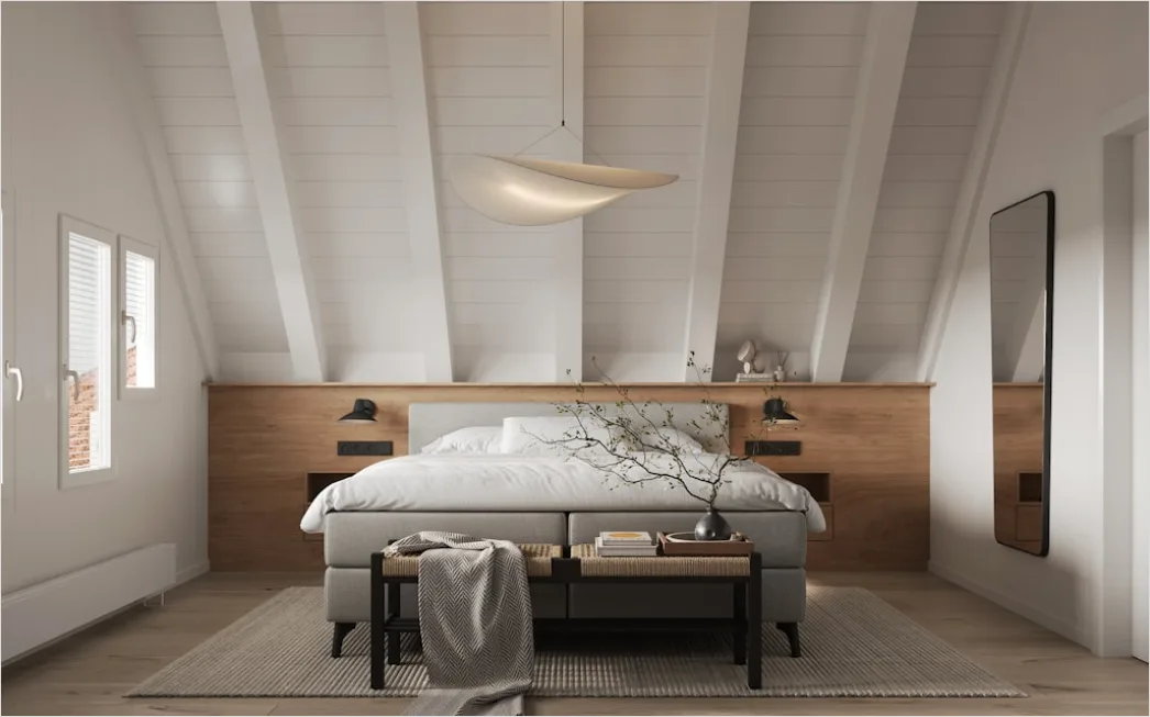 Schlafzimmer Mit Dachschraege Einrichten Foto 563a