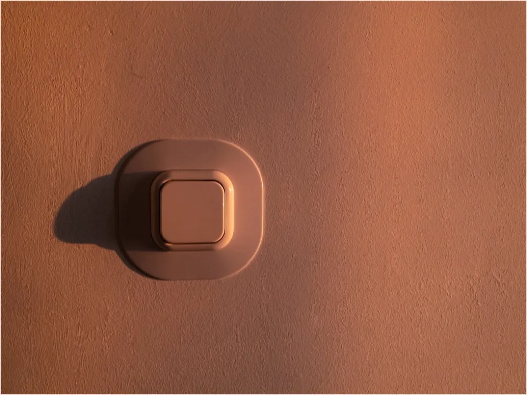 Smart Thermostat An Der Wand Nahaufnahme Foto E8b8