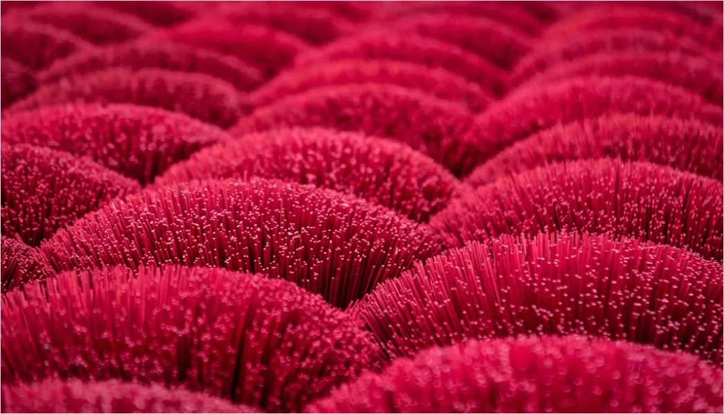 Detail Sofa Bouclé Stoff Trend Nahaufnahme Foto Number 5