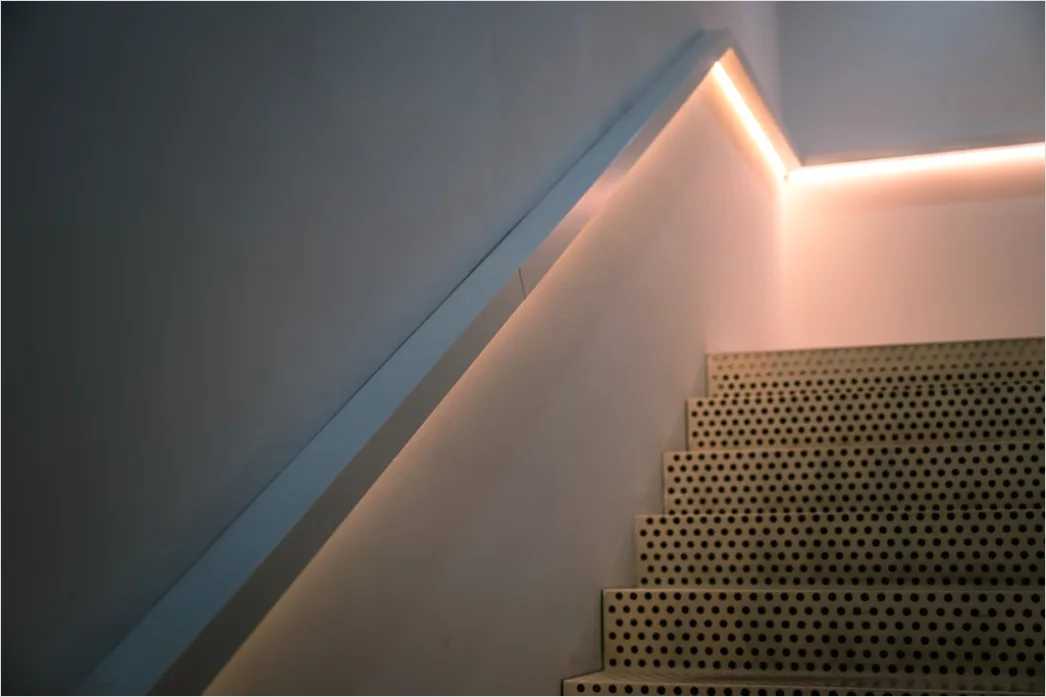 Detail Treppe Mit Led Stufenbeleuchtung Foto Number 4