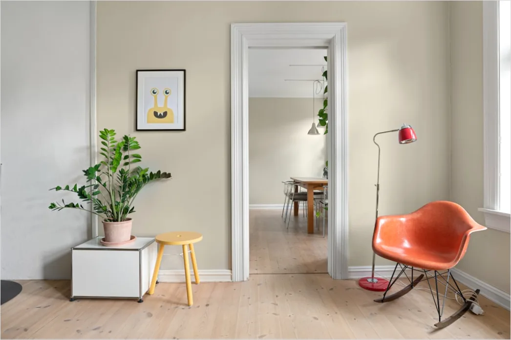 Wandfarbe Beige Warmton Wohntrend Foto A2cd