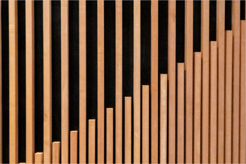 Detail Wandpaneele Holz Lamellen Modern Foto Number 16