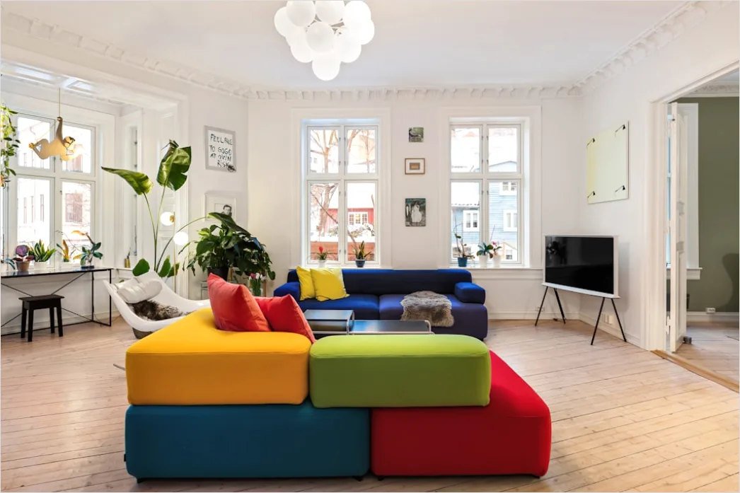Detail Wohnzimmer Mit Modulsofa Flexible Anordnung Foto Number 2
