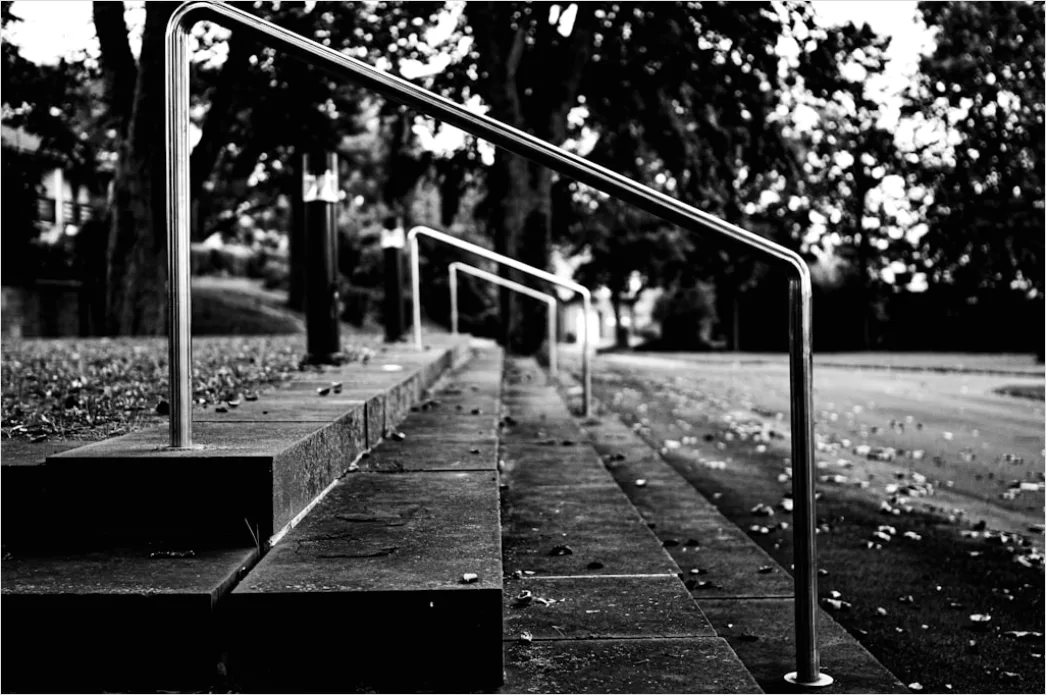 Barrierefreier Schulflur Rampe Und Handlauf Foto Af71