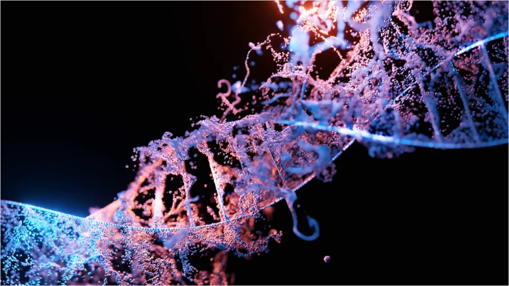 Dna Doppelhelix Wissenschaftliche Illustration Bild D11a