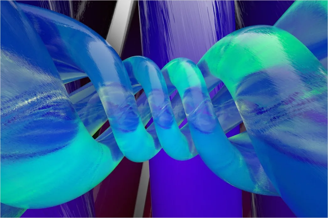 Detail Dna Struktur Blau Abstrakte Illustration Number 3