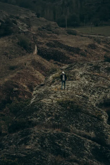 Geologie Forschung In Berglandschaft Foto