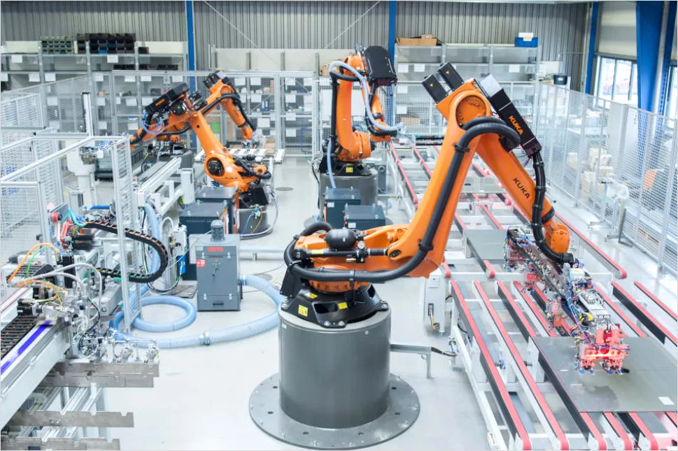 Industrielle Automatisierung Mit Steuerungssystemen Foto Ebd2