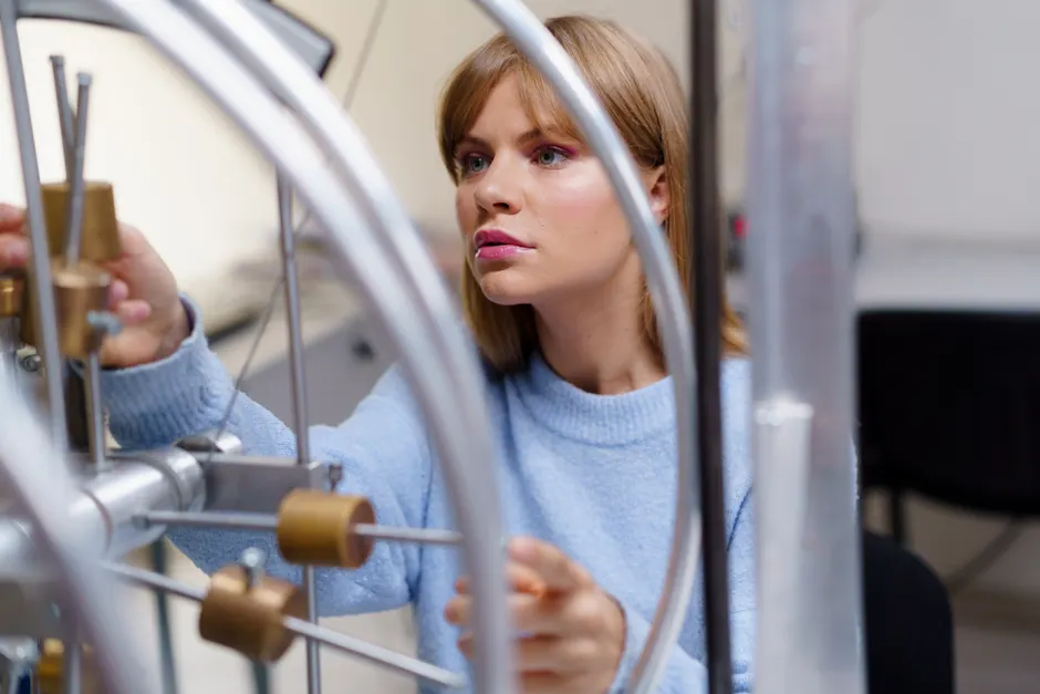 Magnetfeld Experiment Im Physiklabor Foto