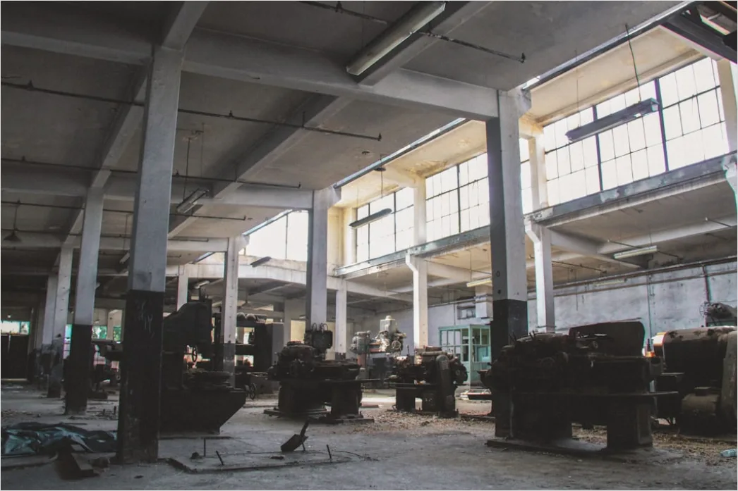 Maschinenbau Fabrik Innenansicht Foto 4d59