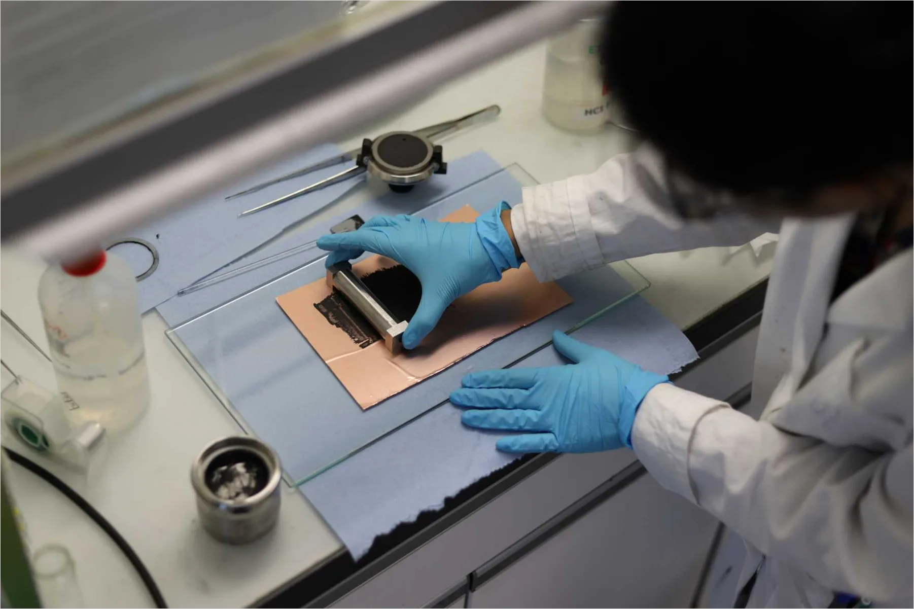Materialforschung Im Hochtechnologie Labor Foto