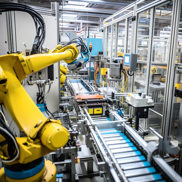 Produktionsprozess In Moderner Fabrik Foto