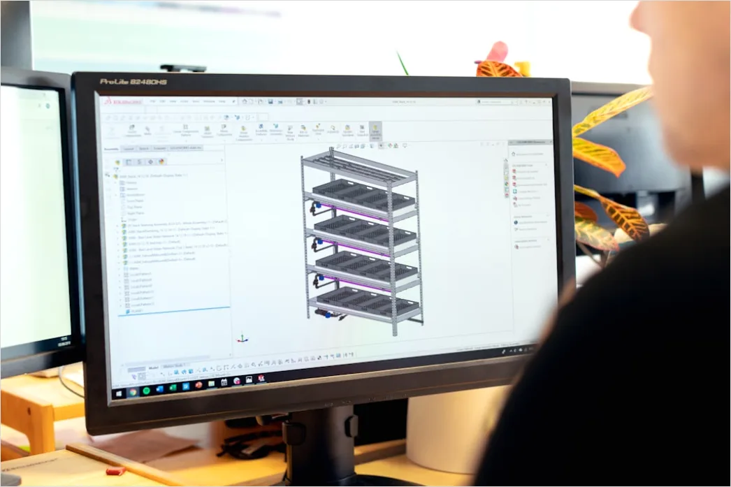 Quantencomputer Technische Illustration Bild