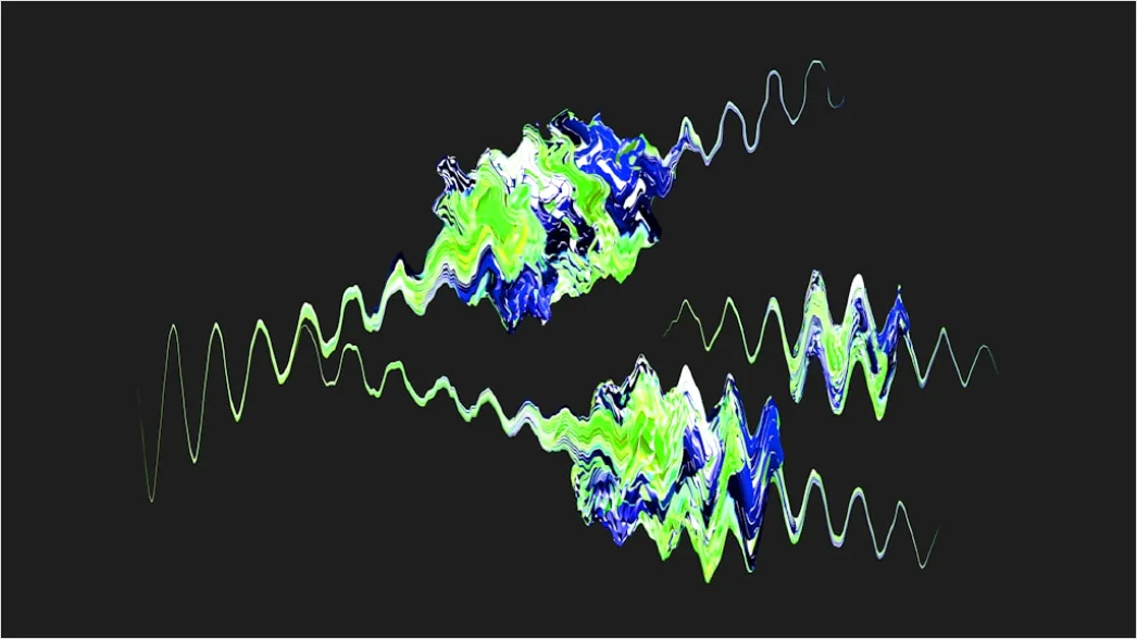 Seismische Wellen Wissenschaftliche Visualisierung Bild