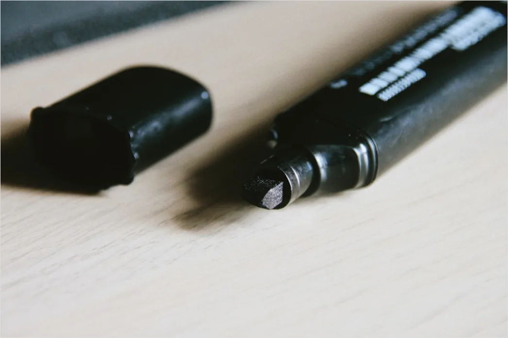 Whiteboard Marker Und Radierer Nahaufnahme Foto 533a