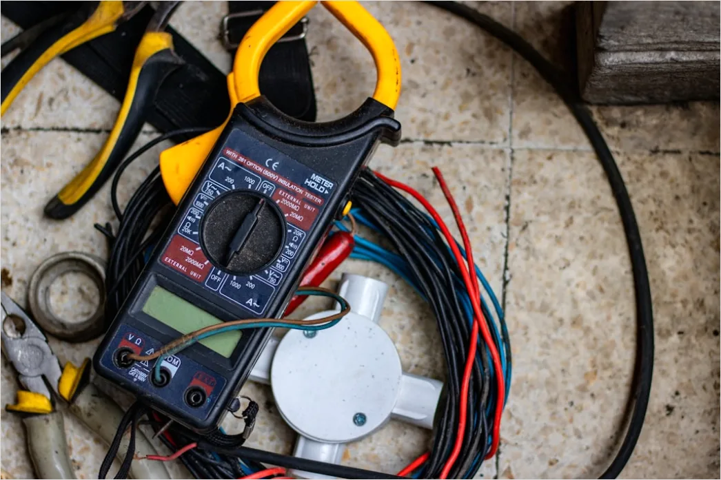 Wissenschaftler Misst Elektrische Spannung Foto 1181