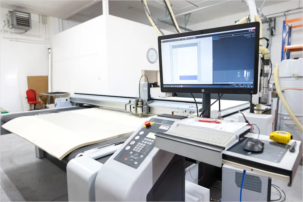 Automatische Stoffzuschnittmaschine Foto Bc6d