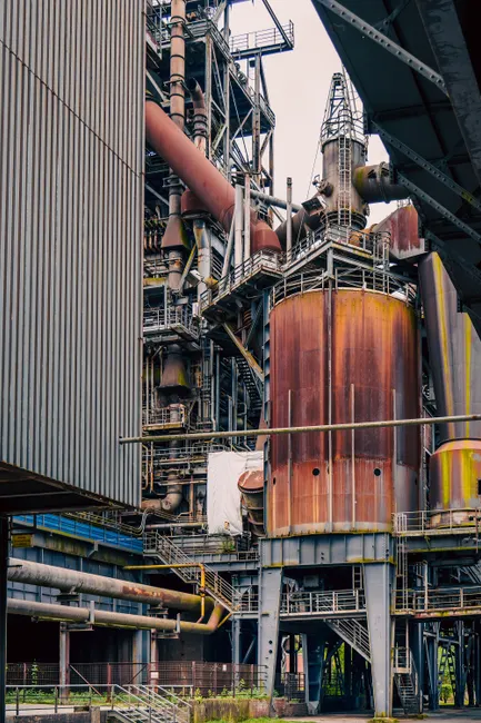 Grosse Industrieanlage Aus Stahl Foto 203f