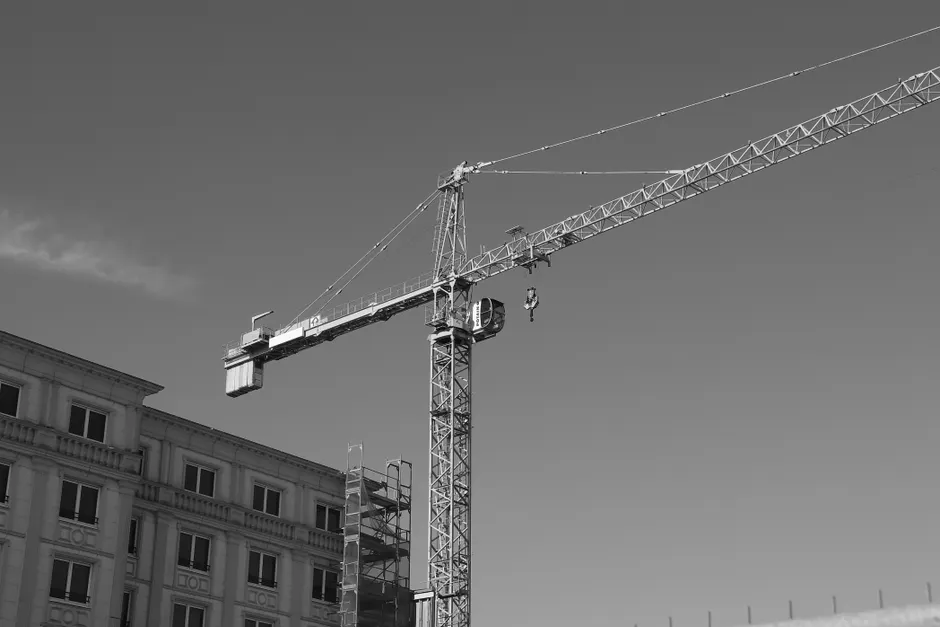Kranwagen Im Staedtischen Bauprojekt Foto 669c