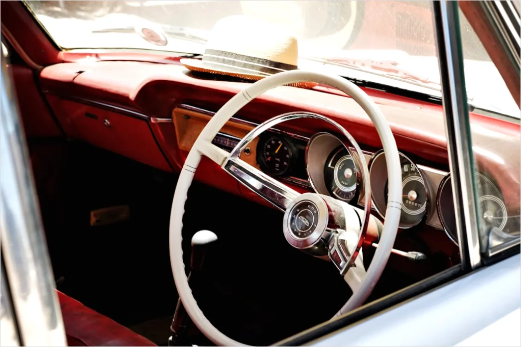 Detail Moderner Auto Innenraum Mit Lenkrad Foto Number 9