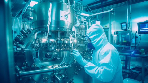 Pharmazeutische Produktion Im Reinraum Foto