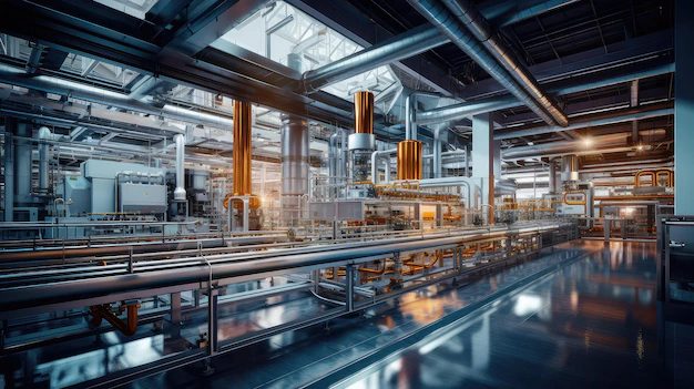 Produktionsanlage Fuer Chemische Stoffen Foto