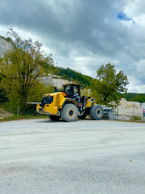 Radlader Auf Grosser Baustelle Bild E331