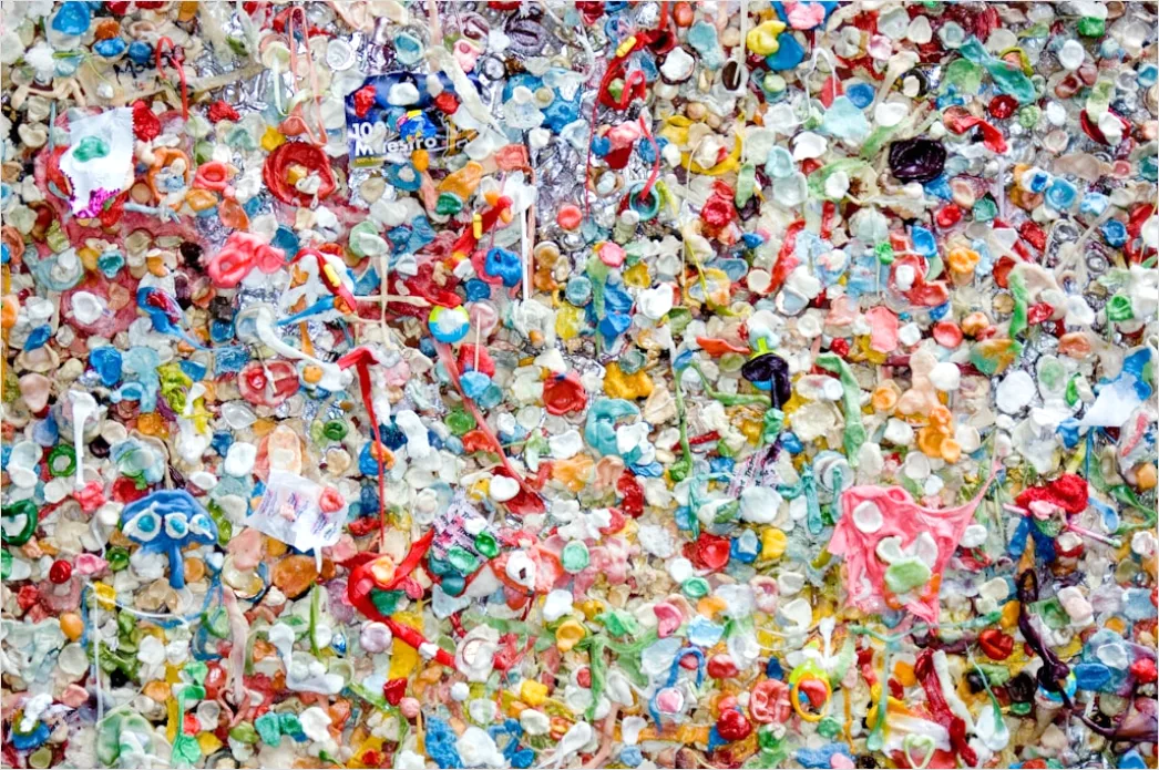 Recyceltes Plastikgranulat Nahaufnahme Foto 88b8