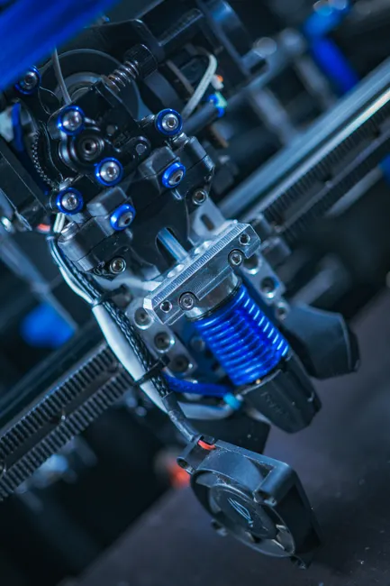 Roboterarm Montiert Technische Bauteile Foto 4c2c
